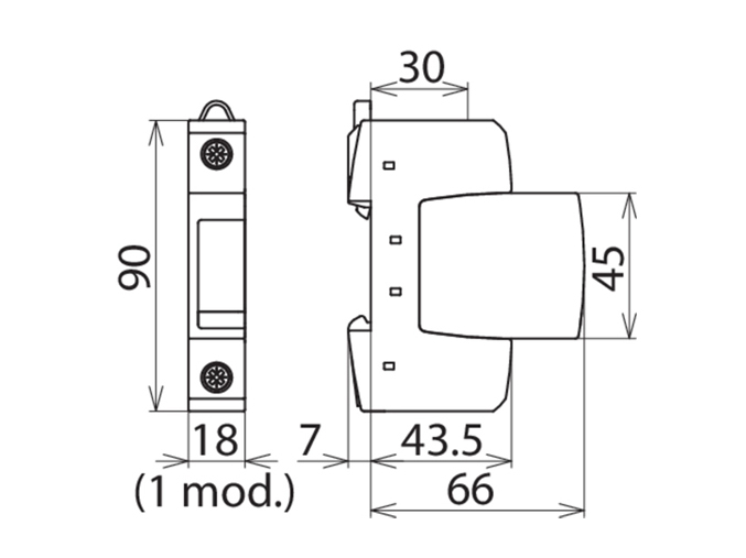 ارستر تک پل محافظ در برابر فراتاخت ولتاژ کلاس 2 مدل DGS385
