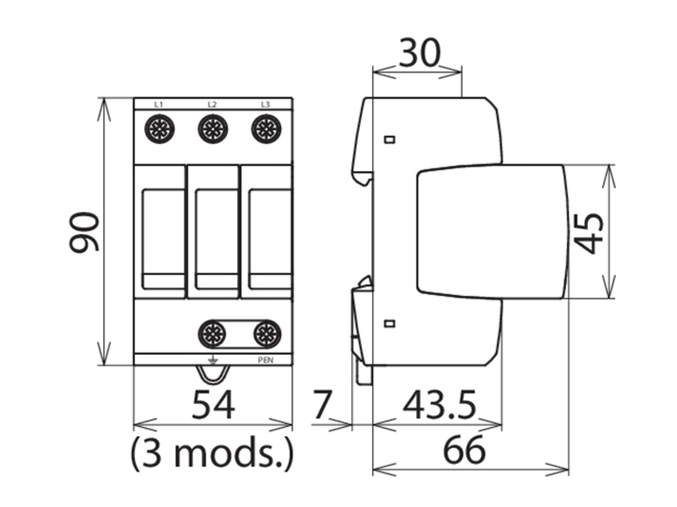 ارستر چند پل محافظ در برابر فراتاخت ولتاژ کلاس 2 مدل DGMTNC275